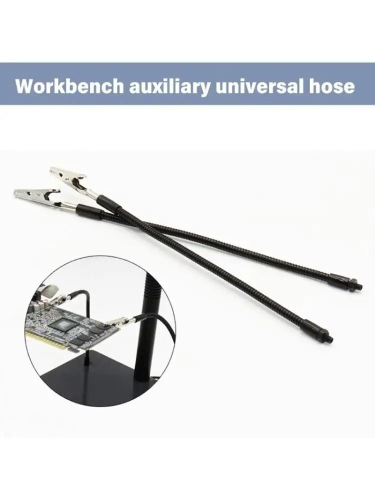 652F 2Pcs Helping Hands Soldering Clamp Adjustable Soldering Clip Flexible Gooseneck Zpaxo CN