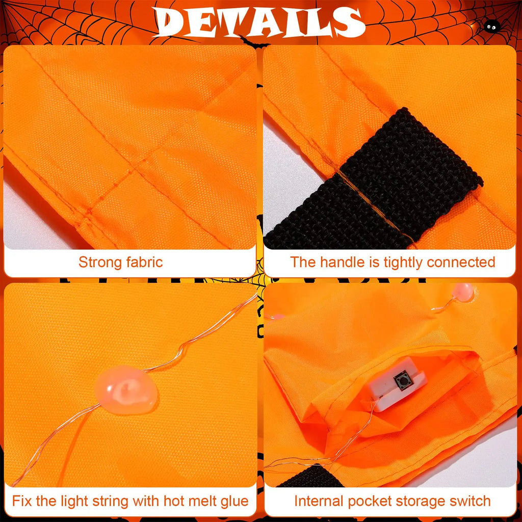 LED Light Halloween Candy Bags Up Party Bag Trick Supports