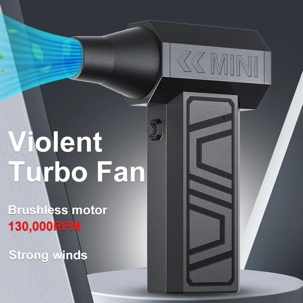 130000RPM Car Cleaning Blower Tool Electric Air Duster Type-c