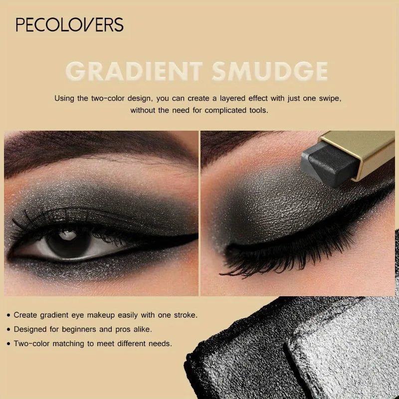 Dual-Tone Pearlescent Eyeshadow Sticks - Long-Lasting, Waterproof, with Vibrant Colorfastness - Perfect Gift for Valentine'S Day Zpaxo