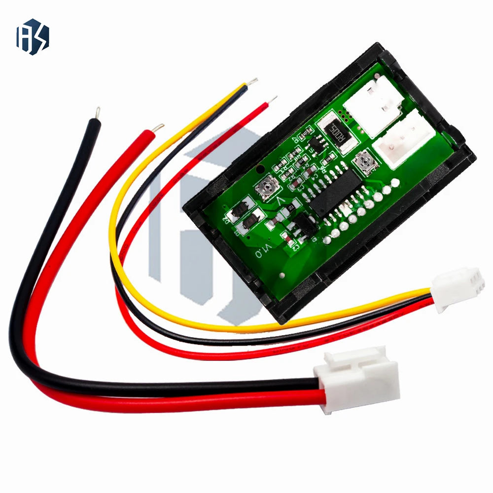 0.28" Red/Blue Dual LED Digital Meter (1PCS): DC 0-100V 10A Voltmeter-Ammeter Panel – For DC Voltage & Current Measurement Zpaxo