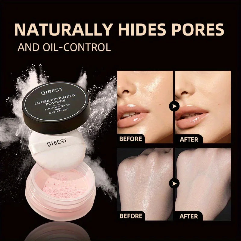 Matte oil control loose powder delicate not stuck powder matte oil control makeup setting Zpaxo
