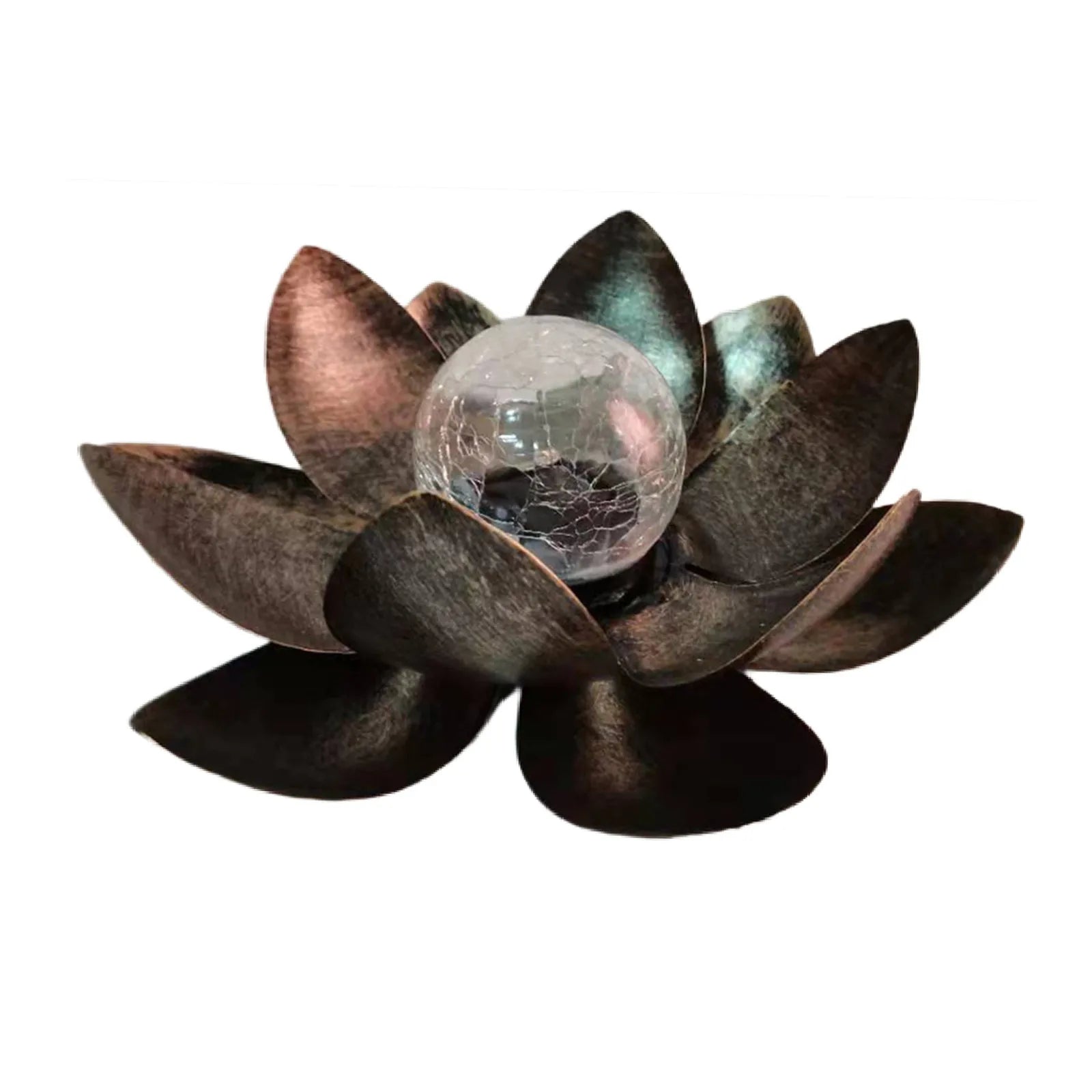 Solar Garden Lights Outdoor Waterproof LED Lotus Lamp Sunlight Yard Zpaxo