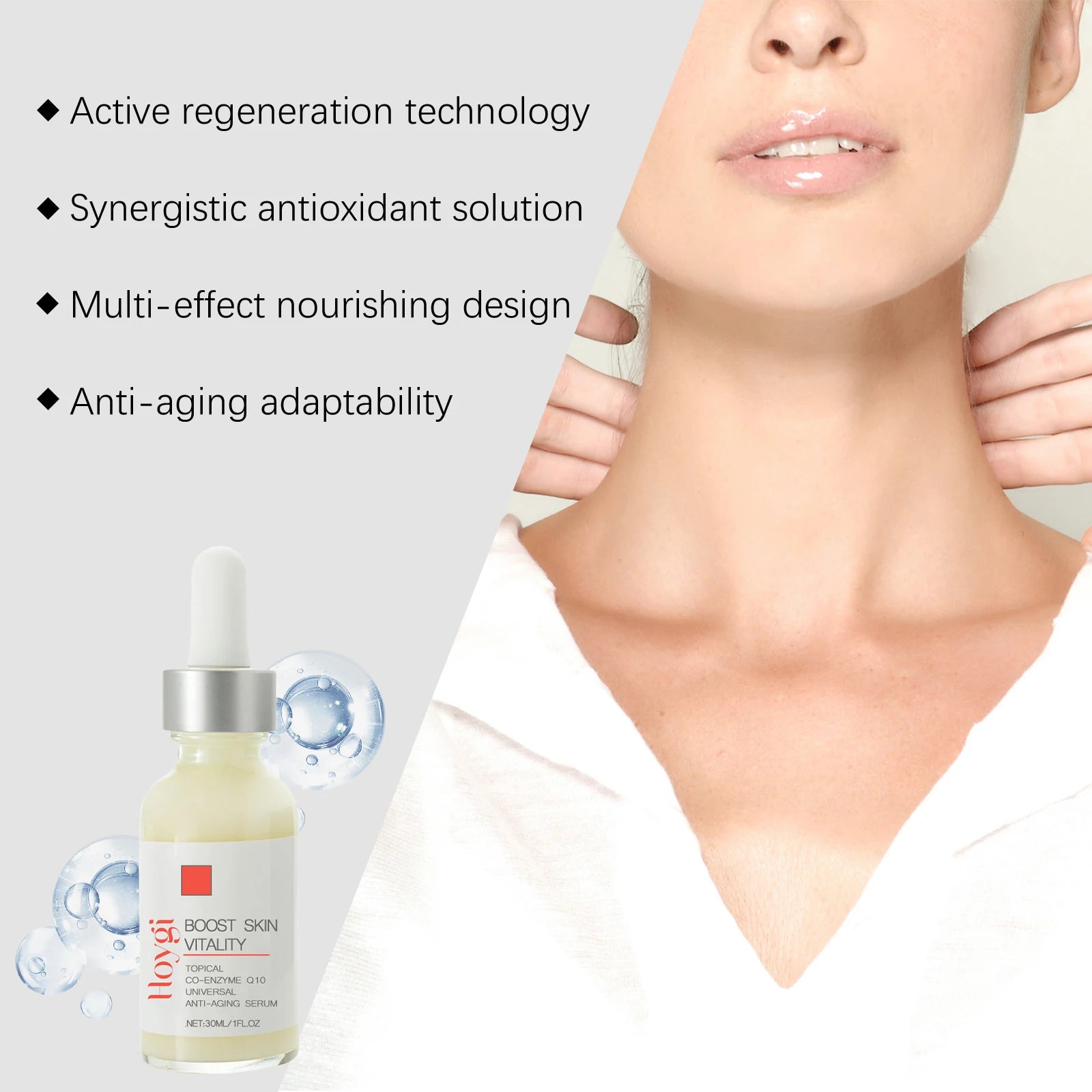 Hoygi CoQ10 Face & Neck Firming Serum | Anti-Aging Fine Lines Anti-Aging Face Serum Zpaxo