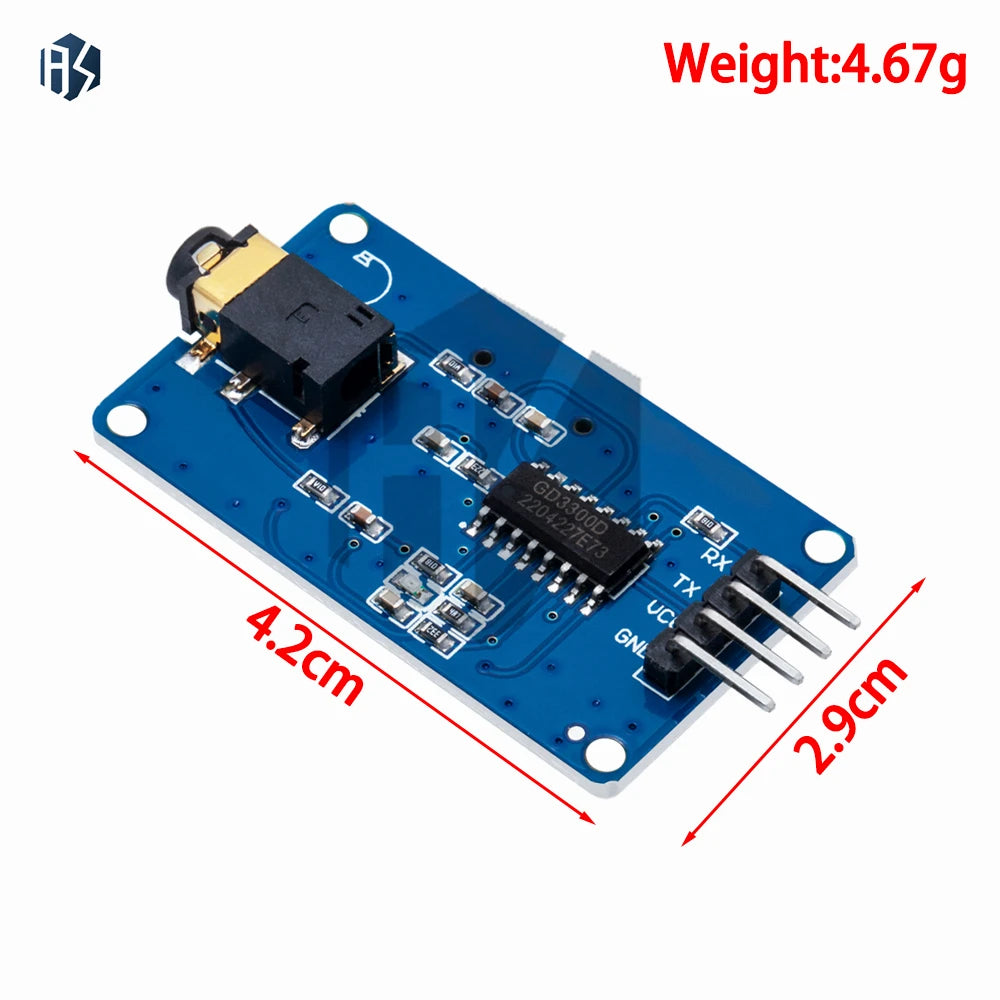1PCS YX6300 YX5300 UART Control Serial Module MP3 Music Player Module For Arduino/AVR/ARM/PIC CF Zpaxo