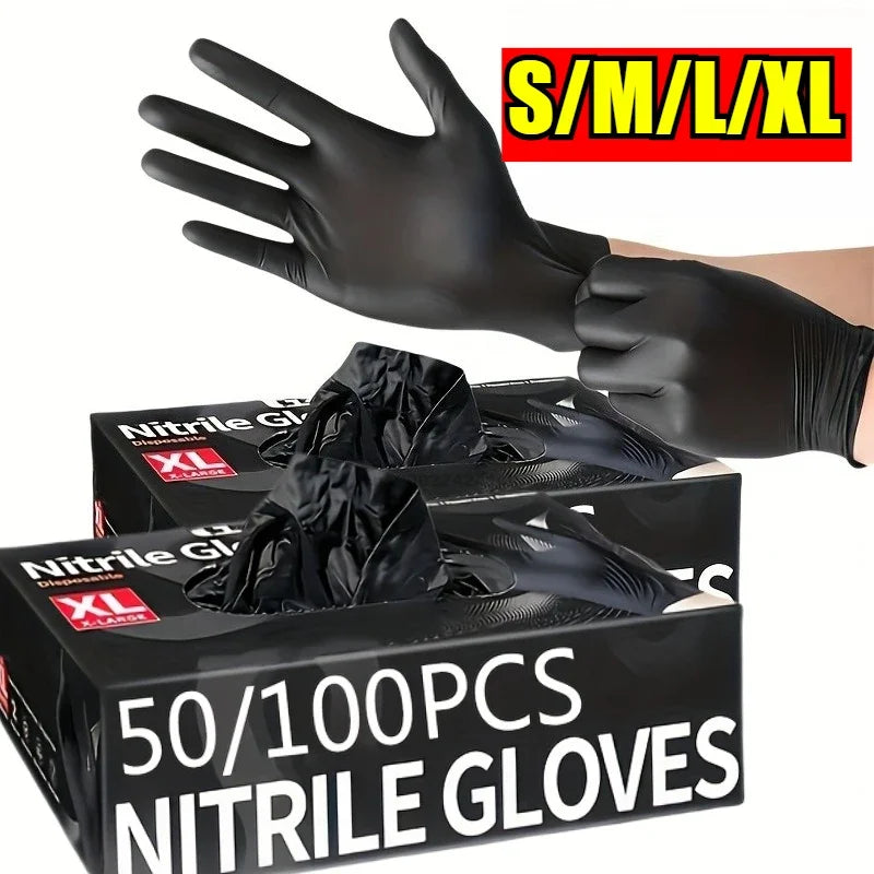 Disposable Nitrile Waterproof Gloves Dish Washing Kitchen Household Gloves Dog Wash Cleaning Glove for Food Working Latex Gloves Zpaxo
