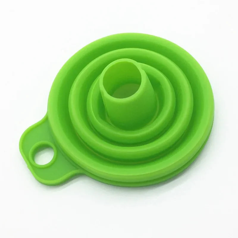 Silicone Collapsible Funnel Set – 3-Pack Foldable Kitchen Funnels