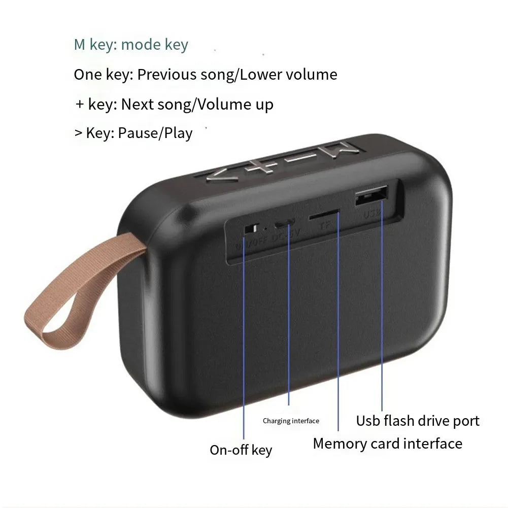 Portable Speakers Outdoor Bluetooth 5 0 Mini Oxford Loudspeaker Zpaxo