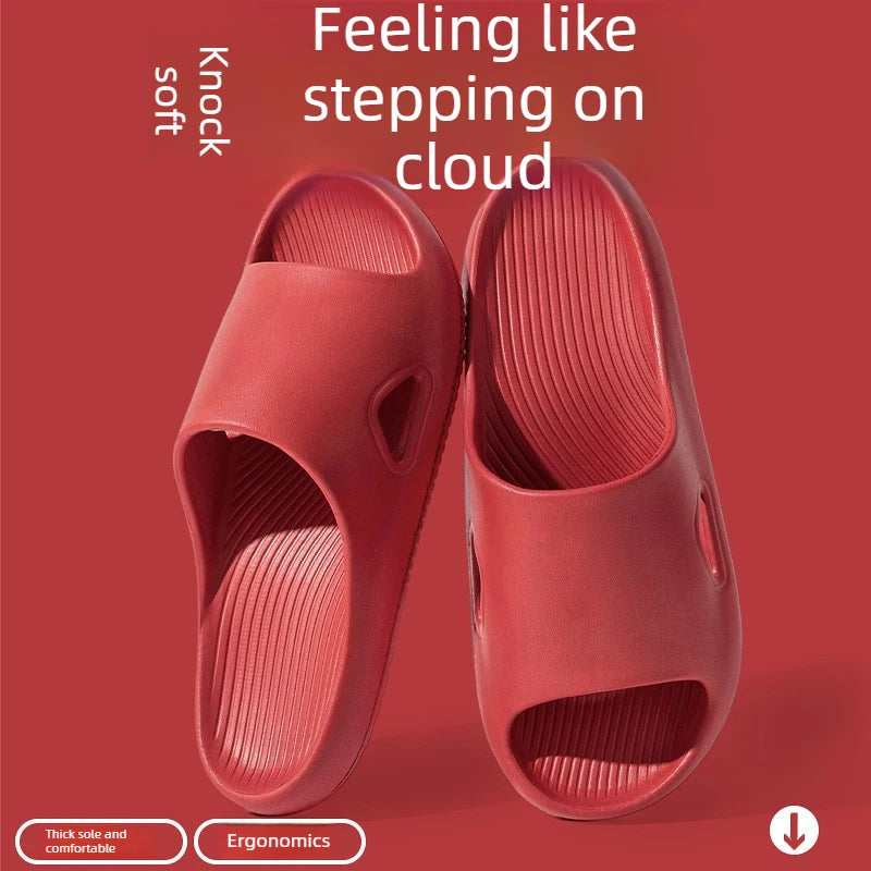 Anti-slip Summer Slippers Men Women Thick Soft EVA Sole Bathroom