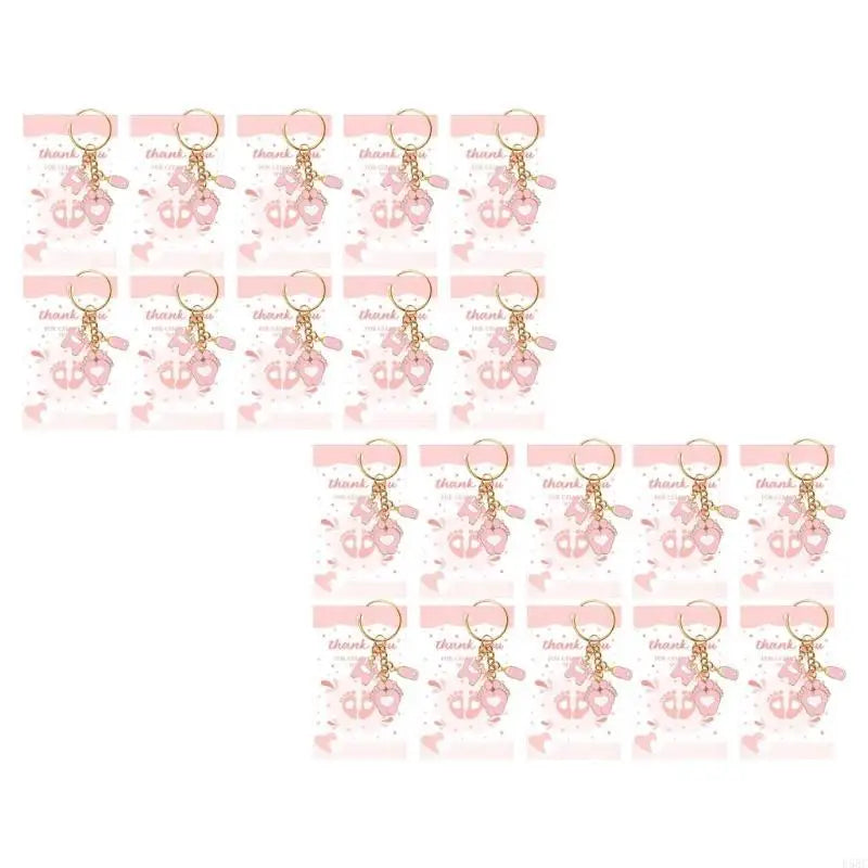 Baby Shower Party Souvenirs Guests Foot Charm Chain Bags