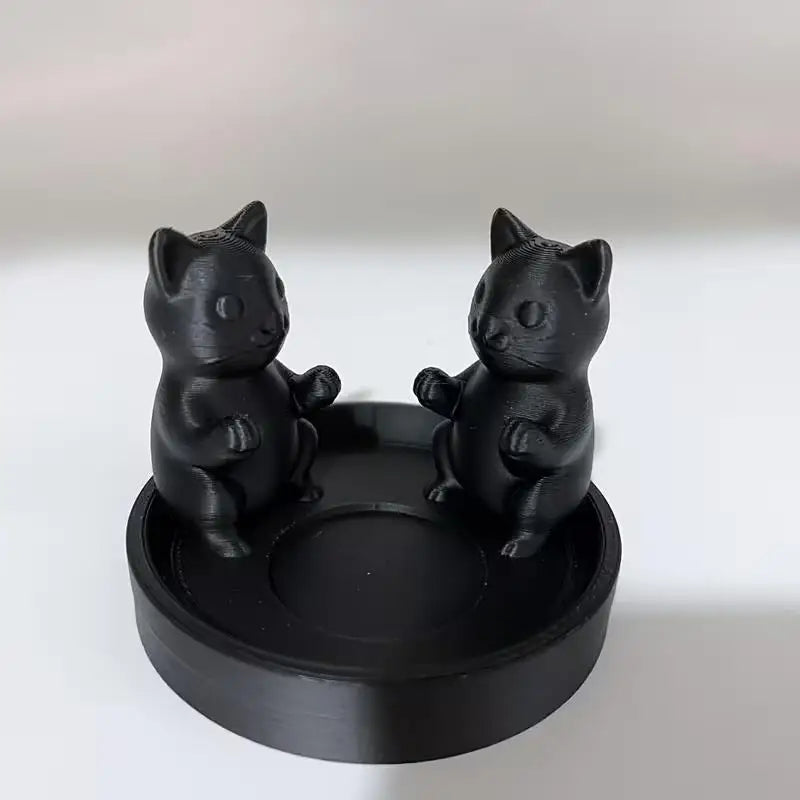 1pcs Cat-Shaped Candlestick – Cozy Desktop & Home Decor for Living Room, Bedroom, Study, Meow Theme Zpaxo