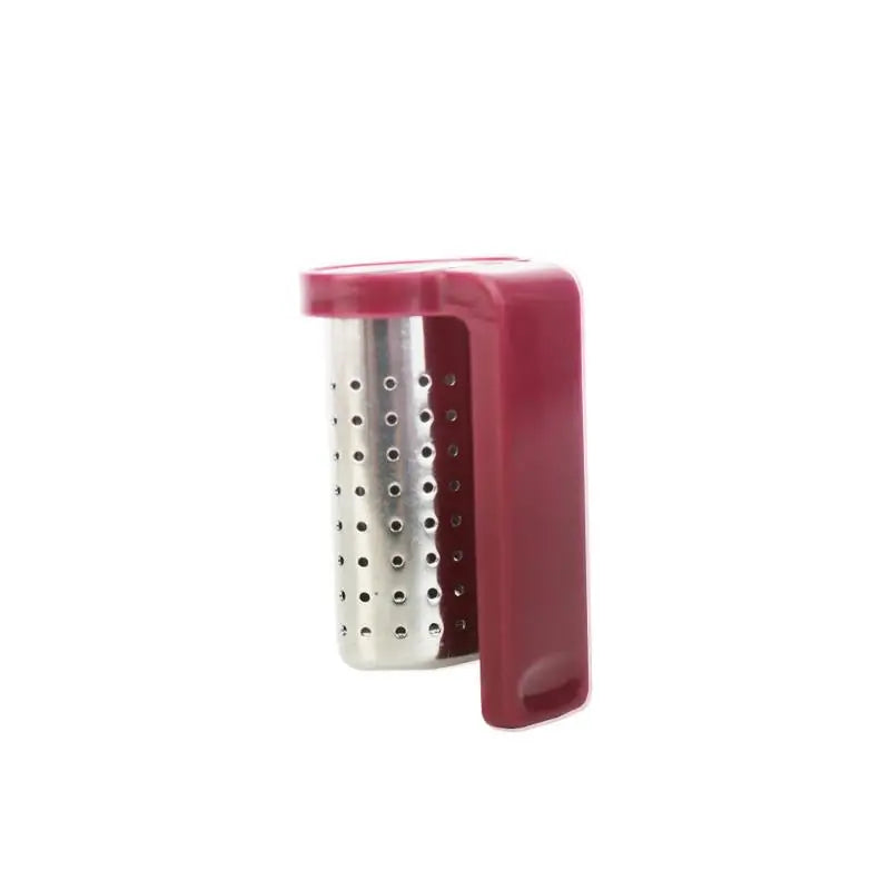 Creative Hanging Tea Infuser Food Grade Stainless Steel Clip On Cup Tea Strainer for Loose Leaf Tea Lovers Gifts Zpaxo Wine red