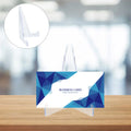 Premium Acrylic Card Display Easel Stand Transparent Decorative