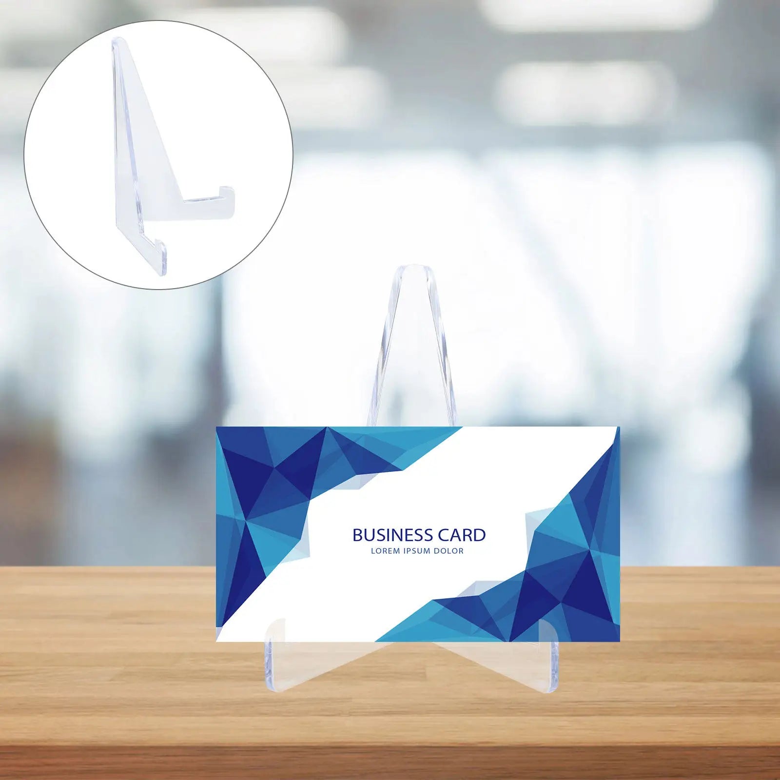 Premium Acrylic Card Display Easel Stand Transparent Decorative