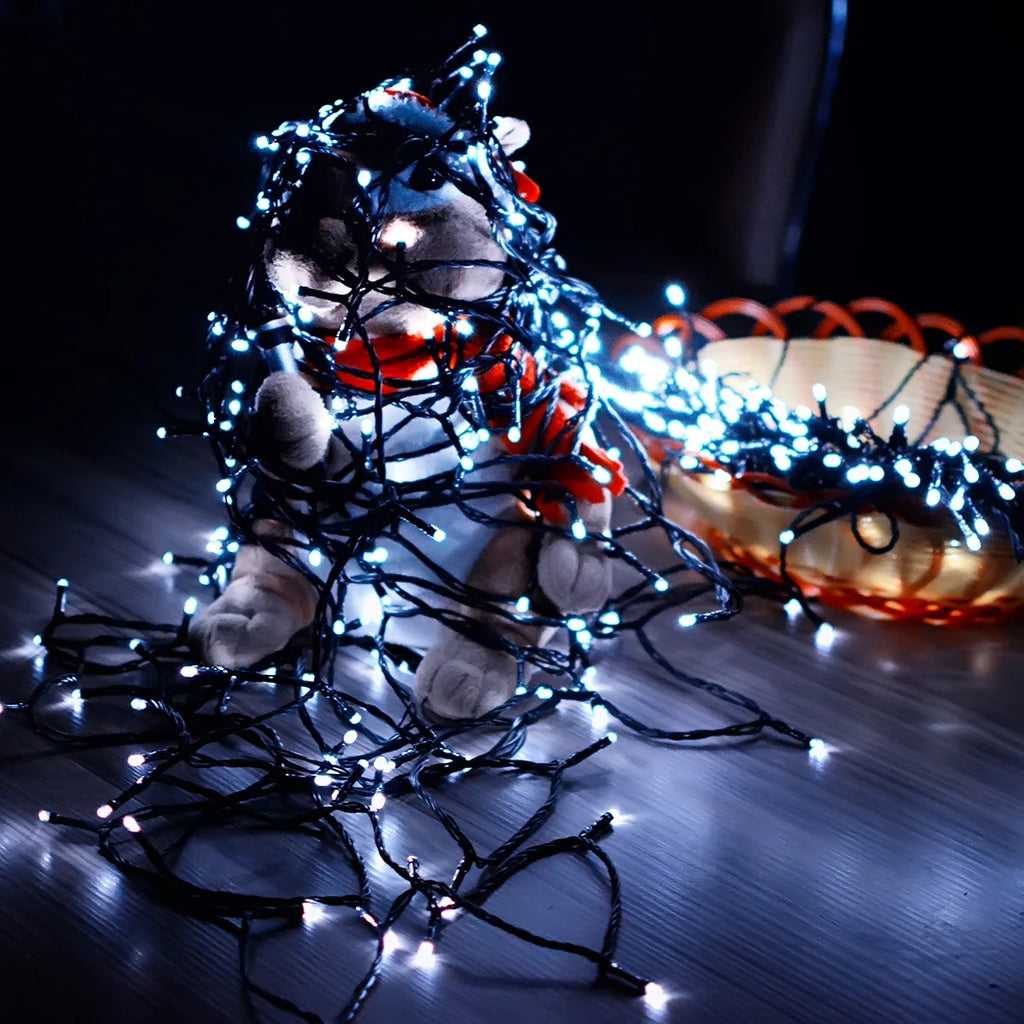 Solar Fairy Lights String Outdoor Waterproof RGB Upgraded Panel Lamp Zpaxo