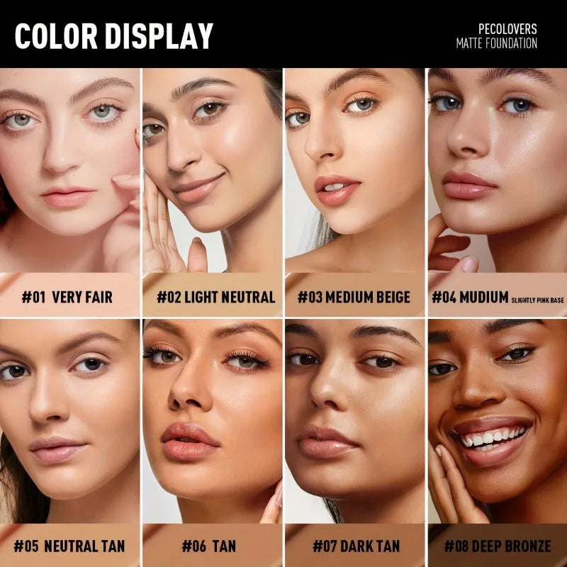 1PC Full Coverage, Covering Dark Circles, Natural,Concealer, Matte, Non-sticky, Liquid Foundation, Suitable for All Skin Types Zpaxo