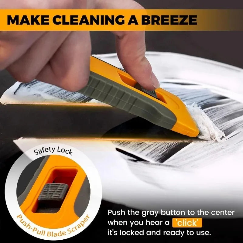 Telescopic Rubber Scraper – Tile & Stubborn Stain Cleaner Telescopic Cleaning Scraper Zpaxo