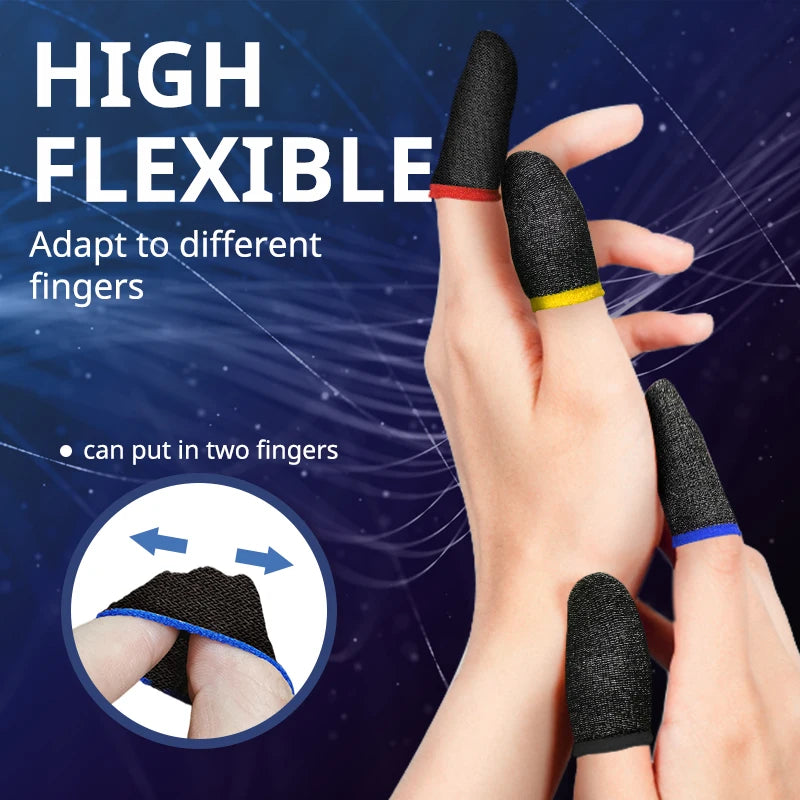 20/40pcs Mobile Game Fingertip Cover Sweatproof Anti-slip Touch Screen Finger Sleeve Breathable Gaming Fingertip Cover For Gamer Zpaxo
