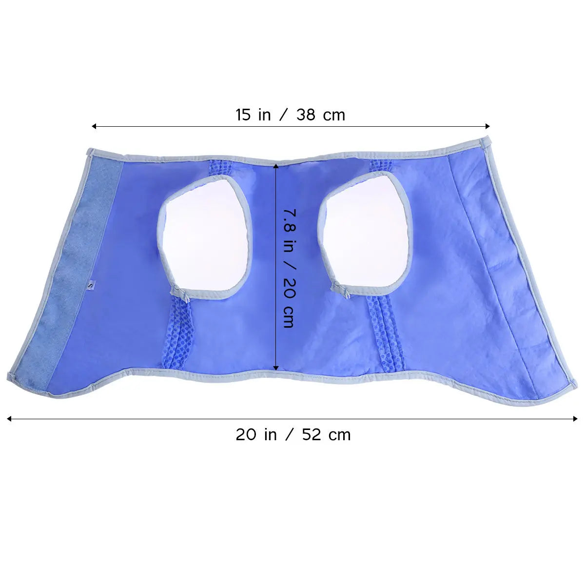 Pet Cooling Dog Vest Ice Mesh Tape S Blue Breathable Lightweight
