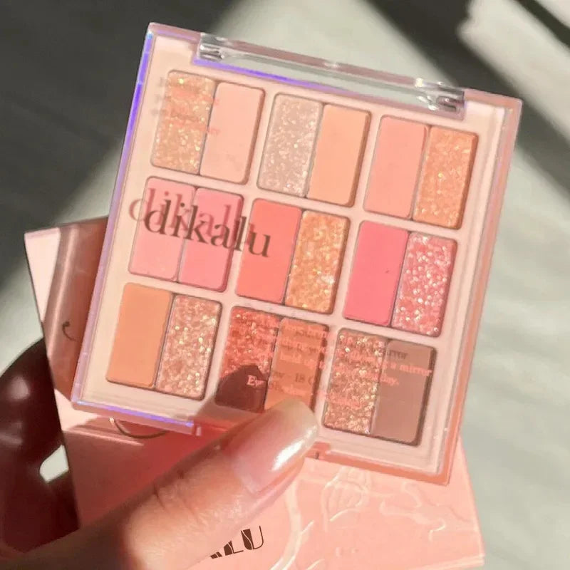18 Colors Blocking Eyeshadow Palette Korean Makeup Summer Ice Cream Zpaxo 04