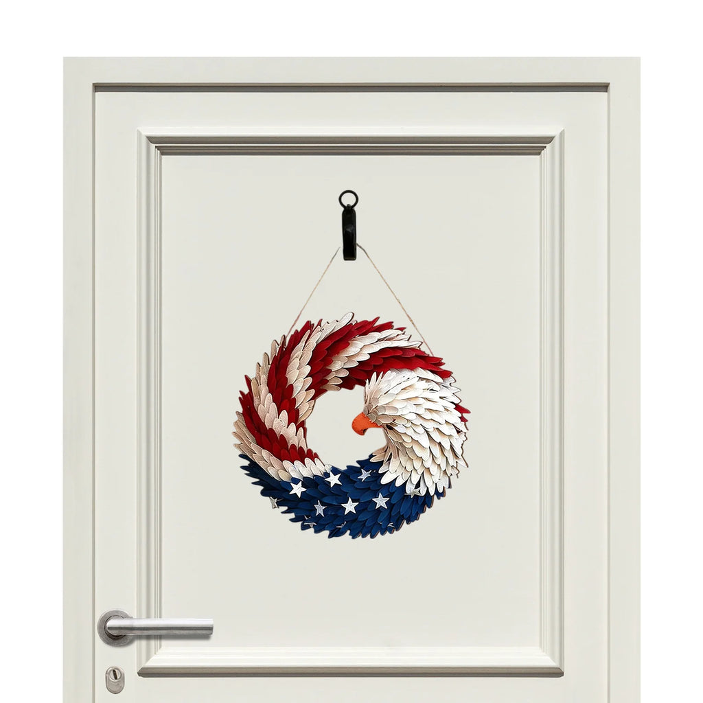 American Eagle Flag Patriotic Wreath 2026 USA 250 Decorations 2d