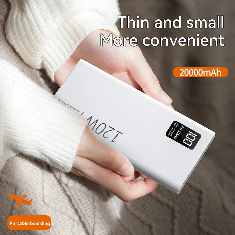 80000mAh Power Bank 120W Fast Charging 100 Sufficient Capacity Zpaxo