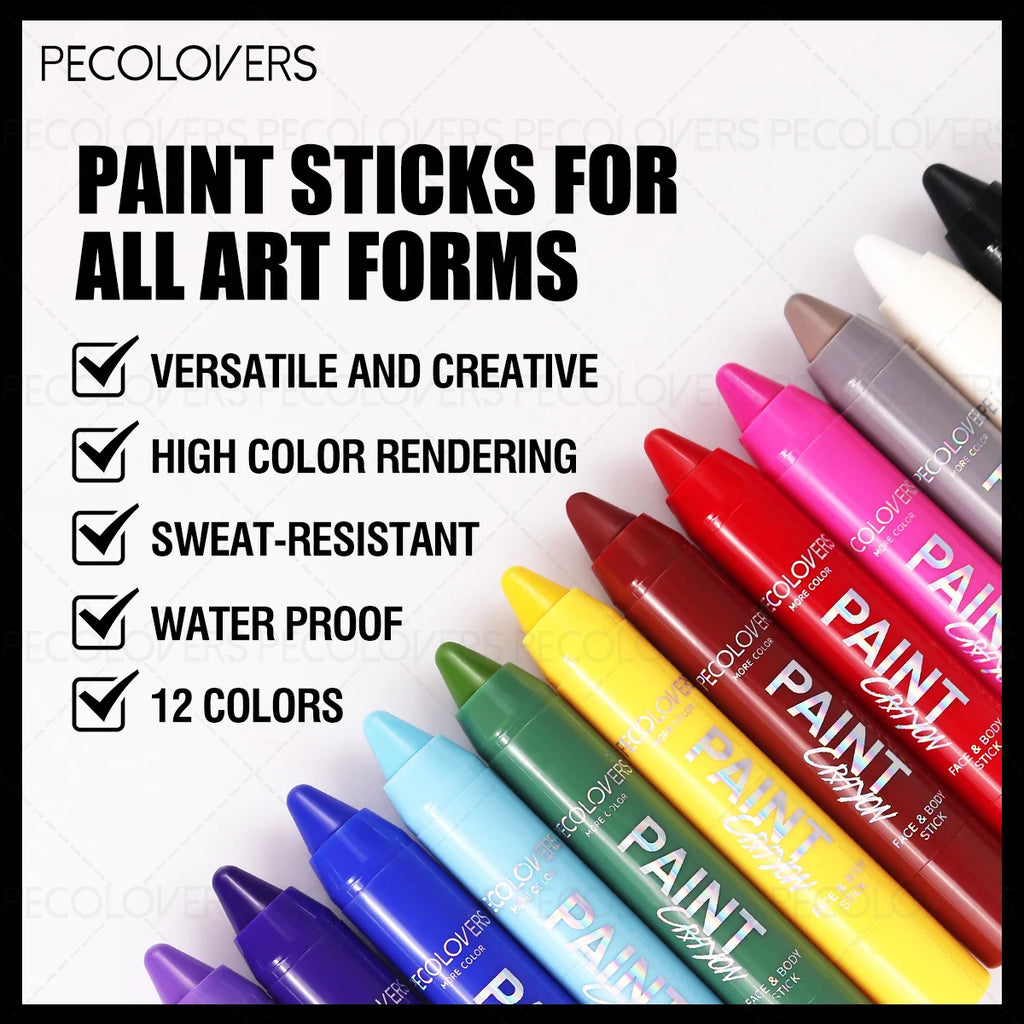 1Pc Body Painting color pen, Halloween Makeup Pen, Cream Like, Waterproof, Easy to Color, Carnival/Mardi Gras/Masquerade Zpaxo
