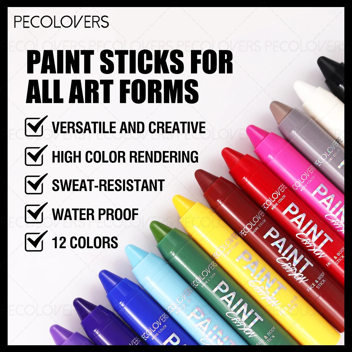 1Pc Body Painting color pen, Halloween Makeup Pen, Cream Like, Waterproof, Easy to Color, Carnival/Mardi Gras/Masquerade Zpaxo
