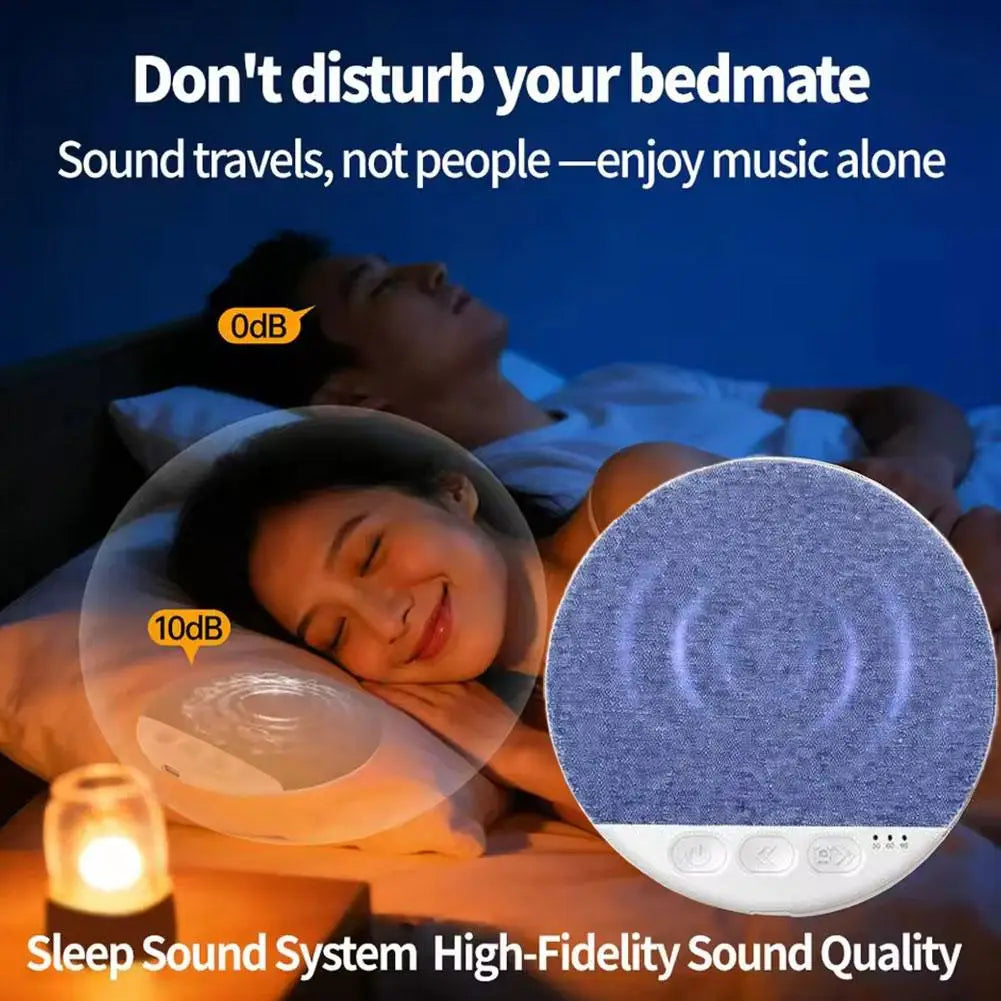 2026 Wireless Pillow Speaker Sleep Aid Bluetooth Under Machine White