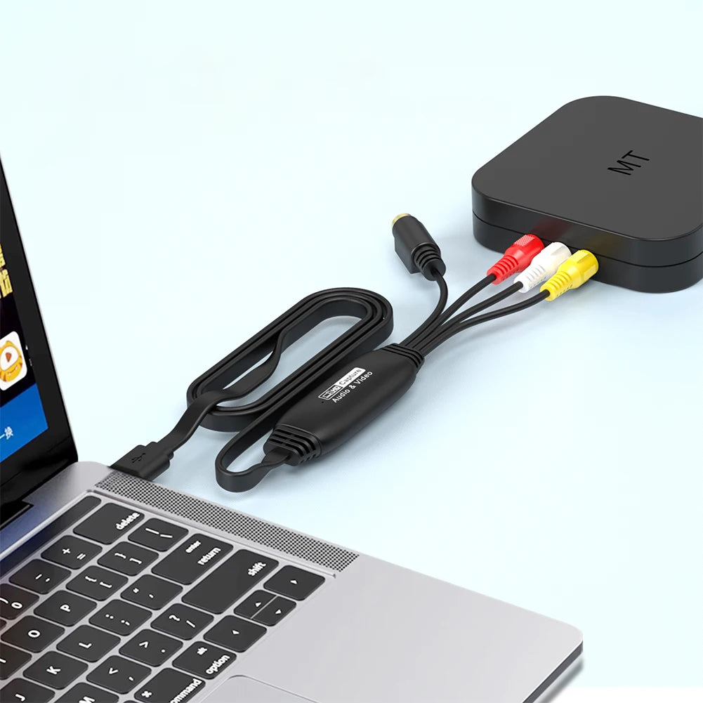 USB Video Capture Card VHS VCR TV DVD Audio Adapter AV
