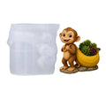 Monkey Flower Pot Silicone Mold – DIY Candle & Epoxy Casting