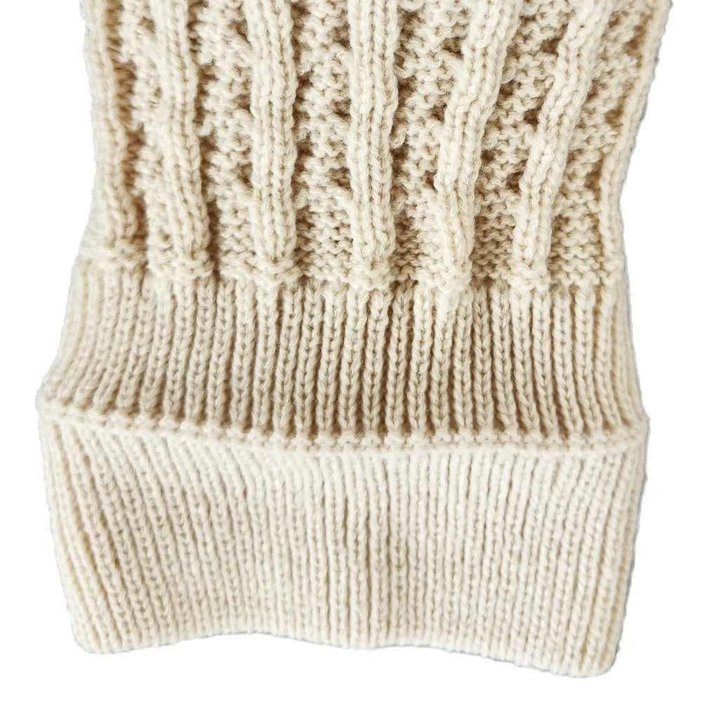 Cable Knit Pom Pom Beanie – Unisex Warm Winter Wool Hat