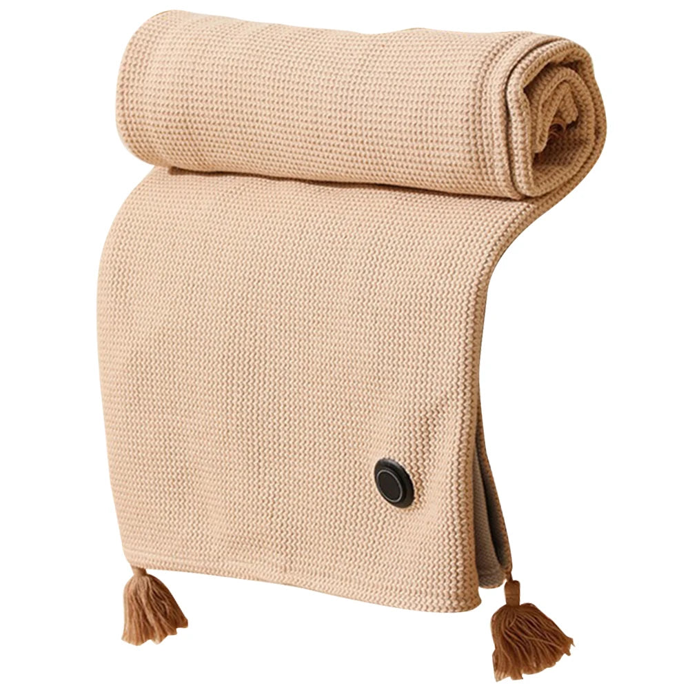 USB Heating Electric Blanket Wearable Towel Body Warmer Washable