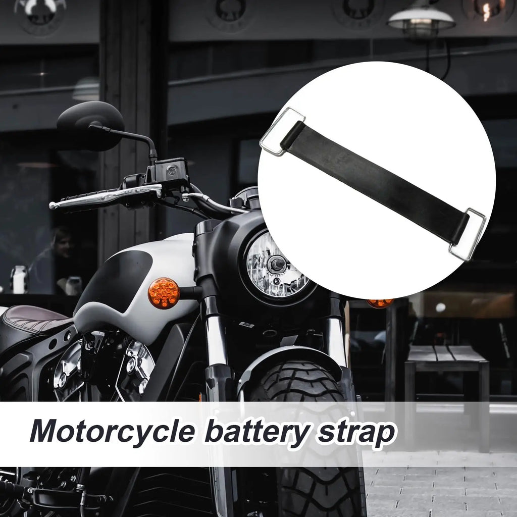 Motorcycle Battery Tie Down Strap Stretchable Fixed Box Band Sturdy