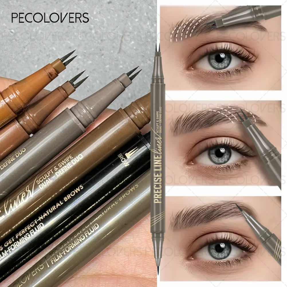 1PC Waterproof Eyebrow Pencil-Non-fading Eyebrow Makeup, Double-ended Design, Precise Application Zpaxo