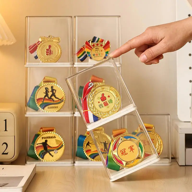 Medal Display Case – Dustproof Transparent Box | 1 or 2 Pack