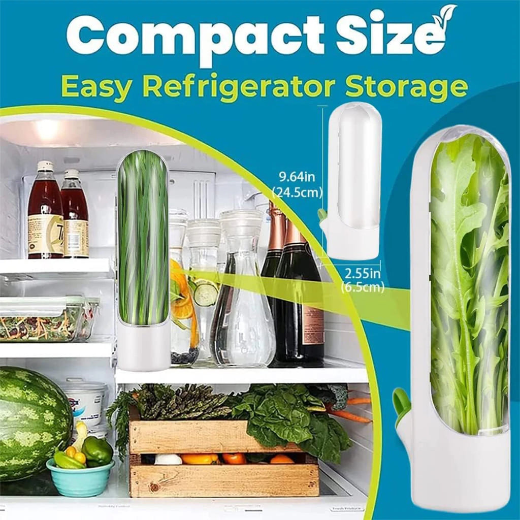 Herb Saver Storage Container Fresh Herb Keeper Vanilla Vegetables Fresh Preservation Bottle for Refrigerator Kitchen Gadgets Zpaxo