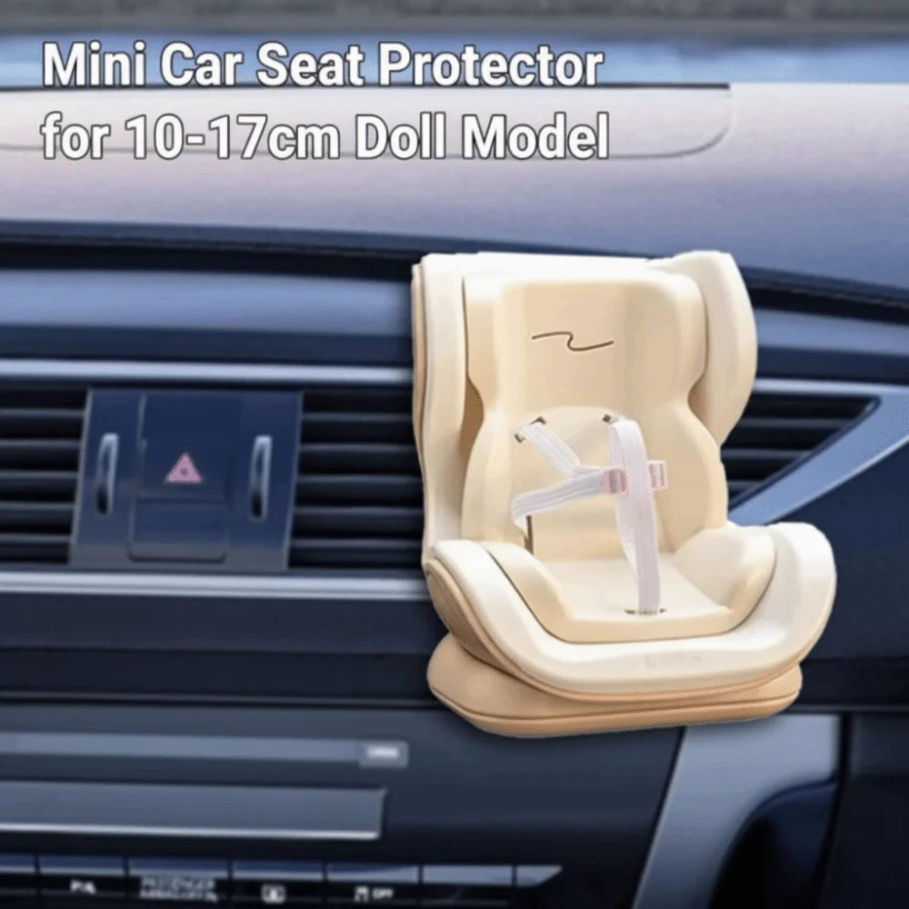 Cartoon Design Car Doll Safety Seat Mini 4 Styles Plush Material Zpaxo