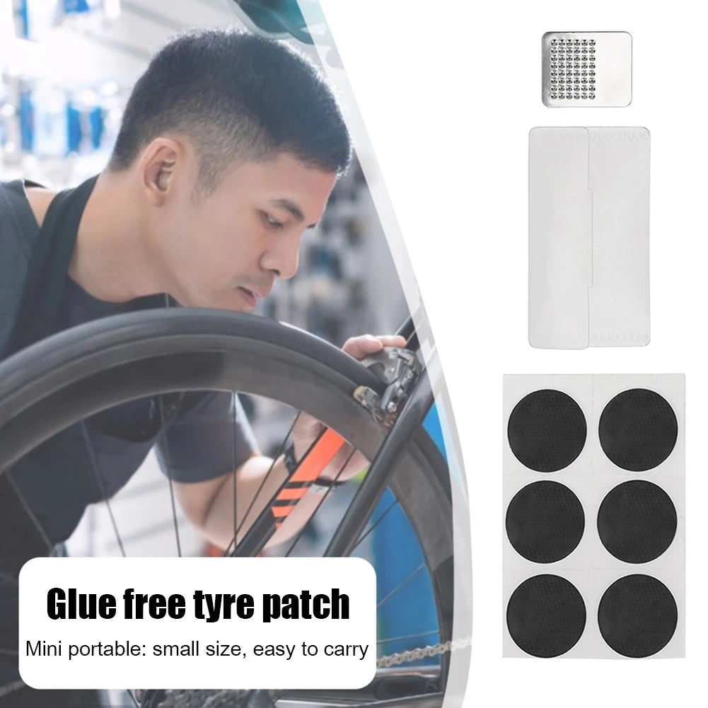 Portable Self Adhesive Bicycle Tyre Patch Cycling Tire Repair Patches