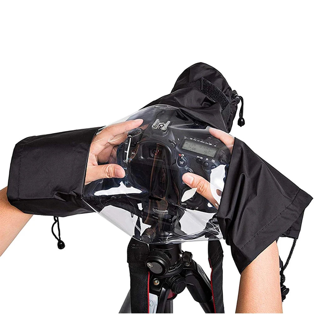 Waterproof Camera Rain Cover Black Covers Portable Rainproof