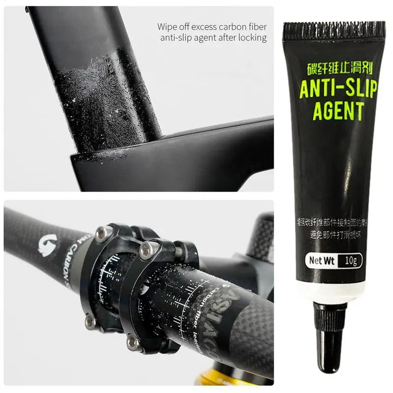 10g Carbon Fiber Anti Slip Agent for Seatpost Handlebar Frame Stem Carbon Fiber Surfaces Protection Bike Grease Anti-Slip Grease Zpaxo