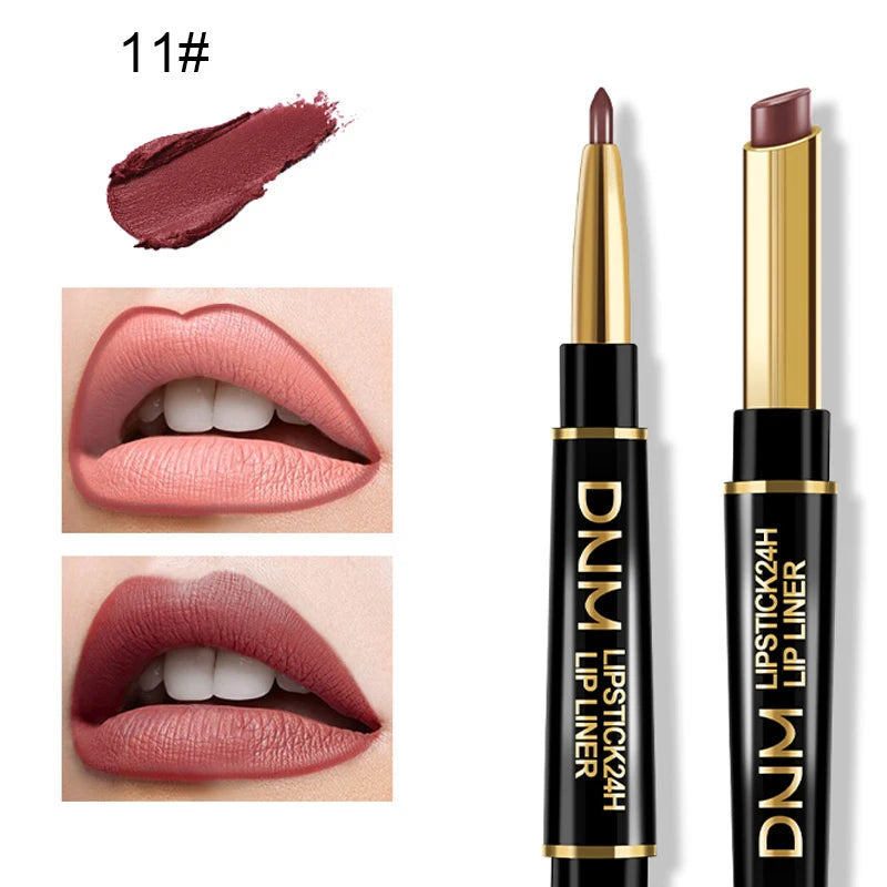 1 Non-stick Cup Long Lasting Lipstick Lip Liner Waterproof Matte Lips Zpaxo 11 1PCS