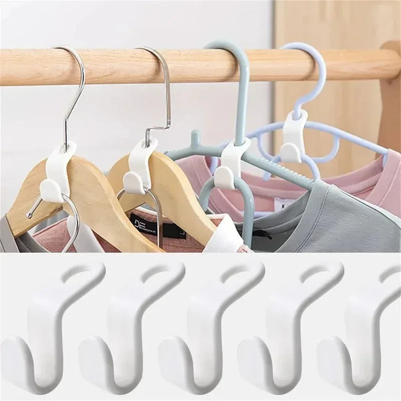 Stackable Wardrobe Hanger Hooks – Space-Saving Closet Organizer