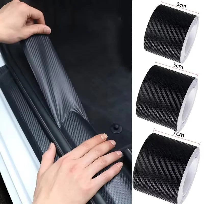 3D Nano Carbon Fiber Car Protective Strip | Anti-Scratch Film