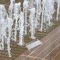 Stainless Steel Waterfall Spillway Outlet 7.86x3.93x1.69 Outdoor Fountain Spout Patio Pond Spillway for Garden Pond Backyard Zpaxo Default Title
