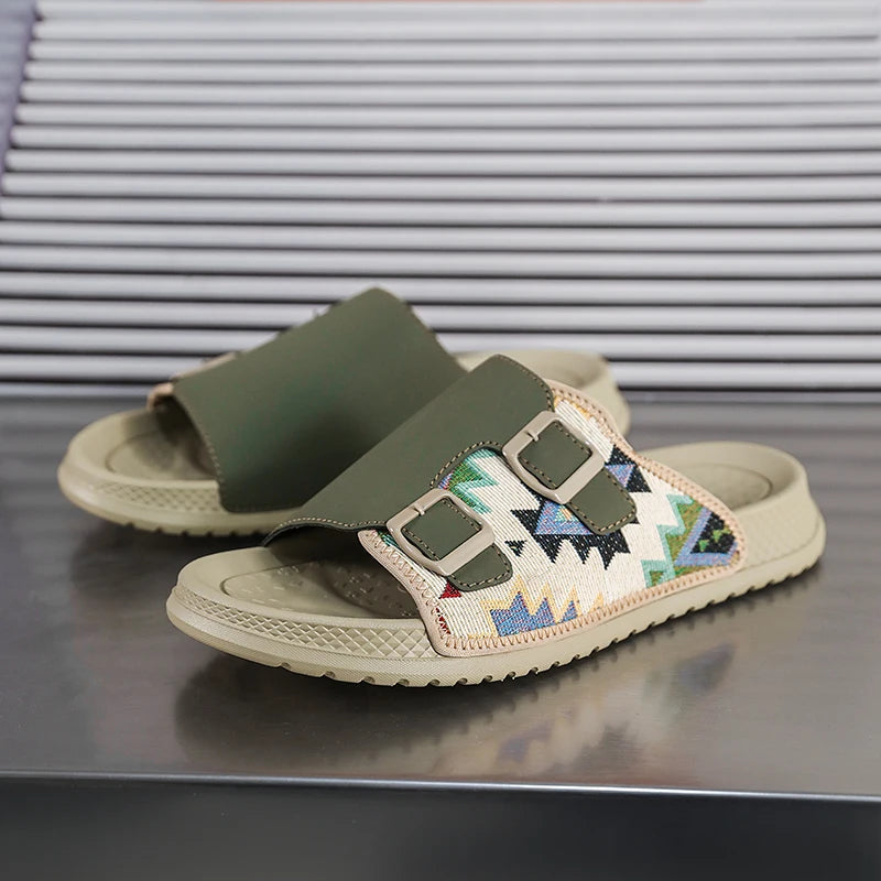 Men's Slippers Comfortable Lightweight Soft Sole Casual Slides Indoor Zpaxo M633 1 39