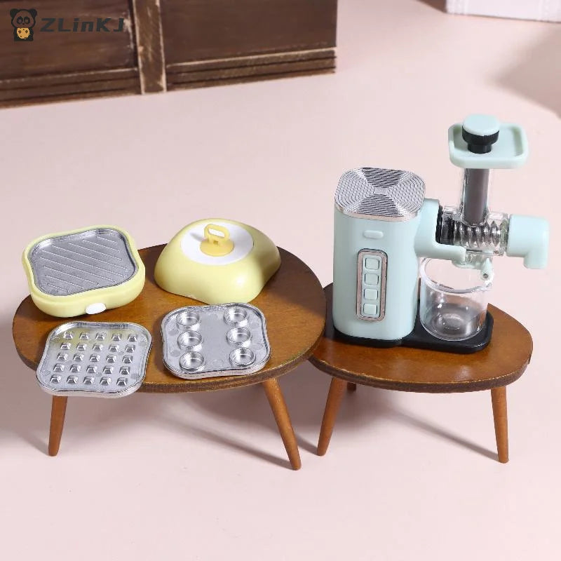 ▶Dollhouse Mini Kitchenware Dining Table Food Model Dollhouse Kitchen Decoration Dolls House Accessories Micro Scene Props Zpaxo