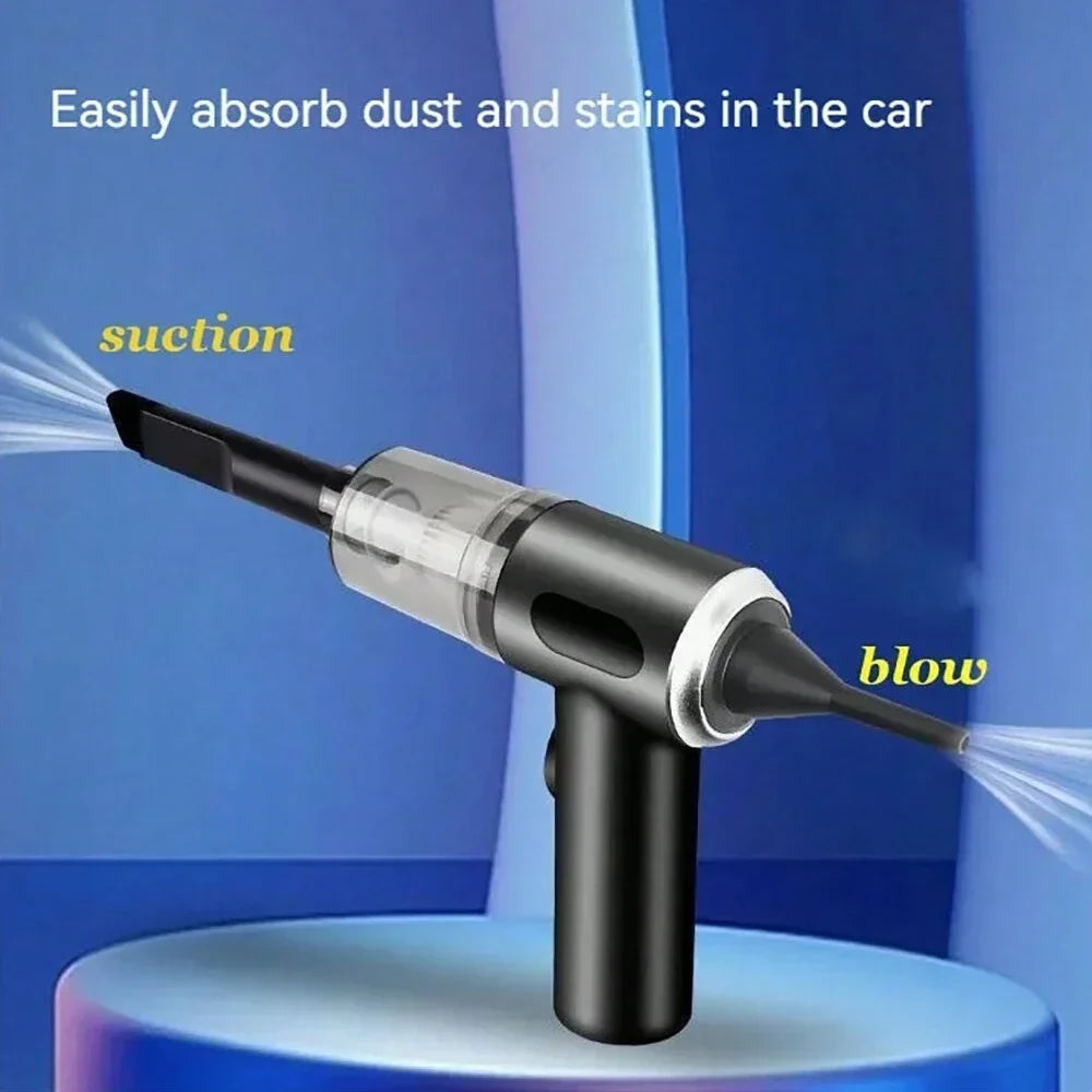 1PC Wireless Vacuum Cleaner 120W High Power Black Dual Use for Home And Car Powerful Portable Handheld Vacuum Zpaxo