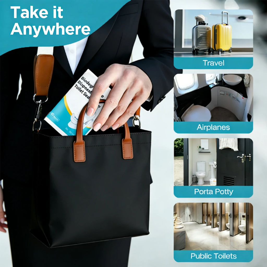 Disposable Toilet Seat Covers – Travel Pack for Public Restrooms