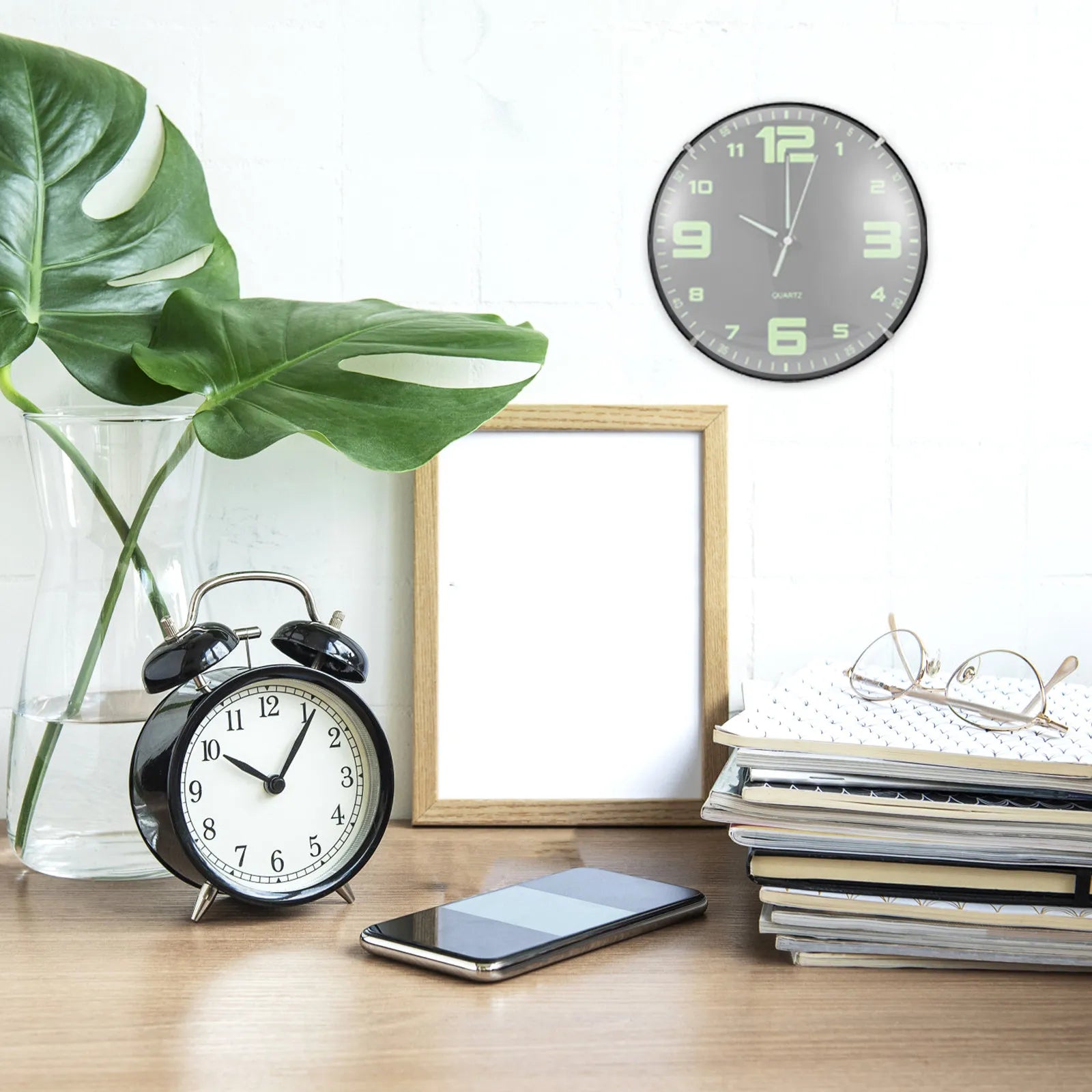 Round Clock Glass Dome Convex Transparent Replacement Lid Cover Wall